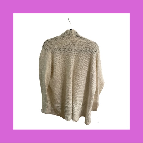 White Eyelash Open Cardigan - Picture 2 of 4